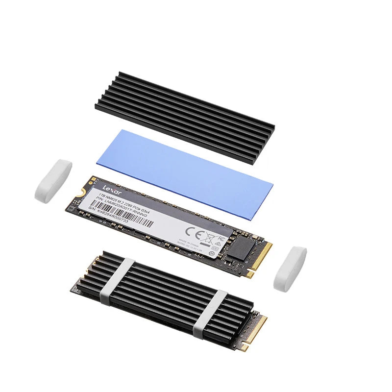 M.2 NVME NGFF 2280 SSD Cooler For PS5 PC Laptop M.2 NVME Heatsink Aluminum Solid State Hard Disk Radiator
