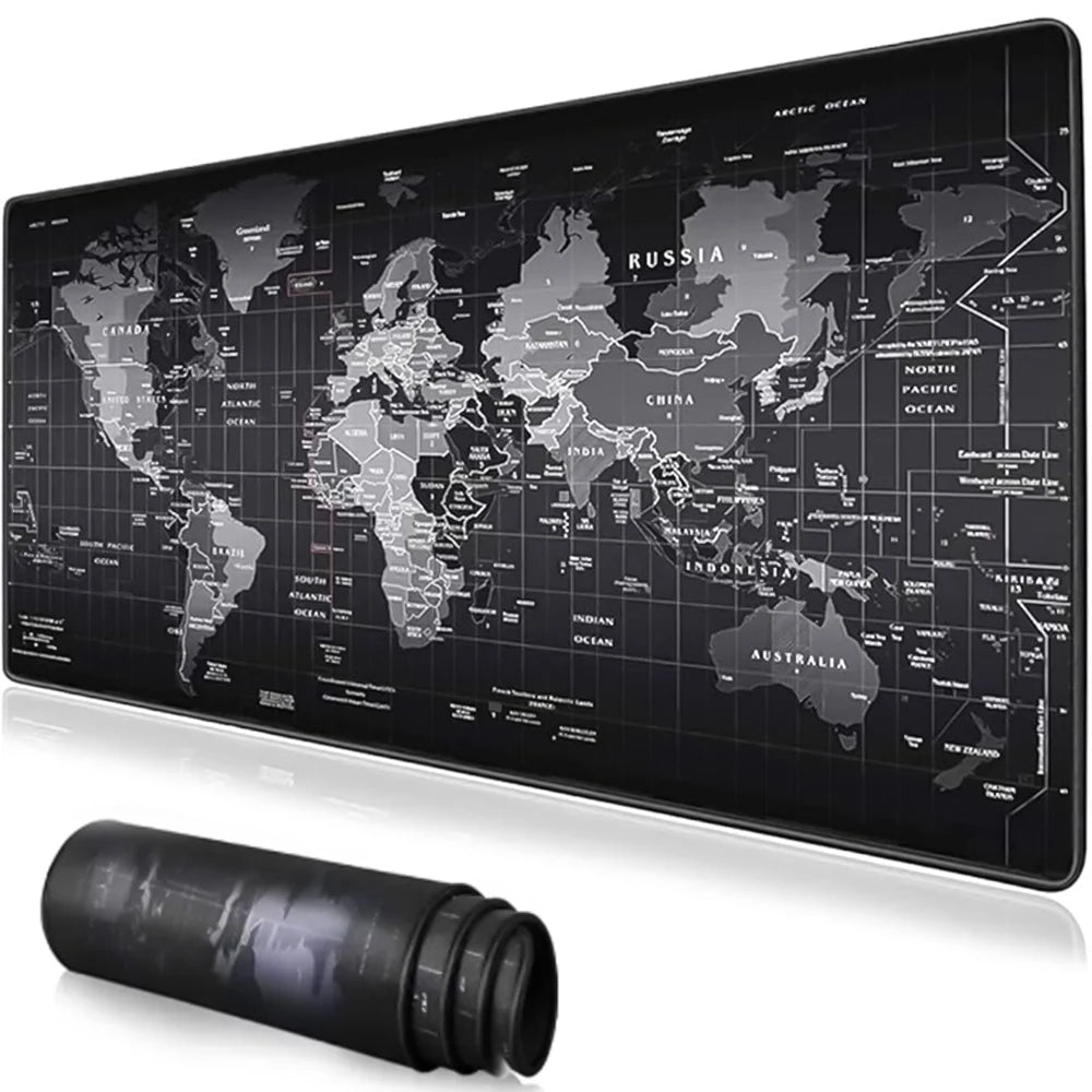 Map Mouse Pad Large Map Desk Mat Protector Gaming Mousepads Office Table Decor Keyboard Long Padding Notebook Computer Gamer Mat