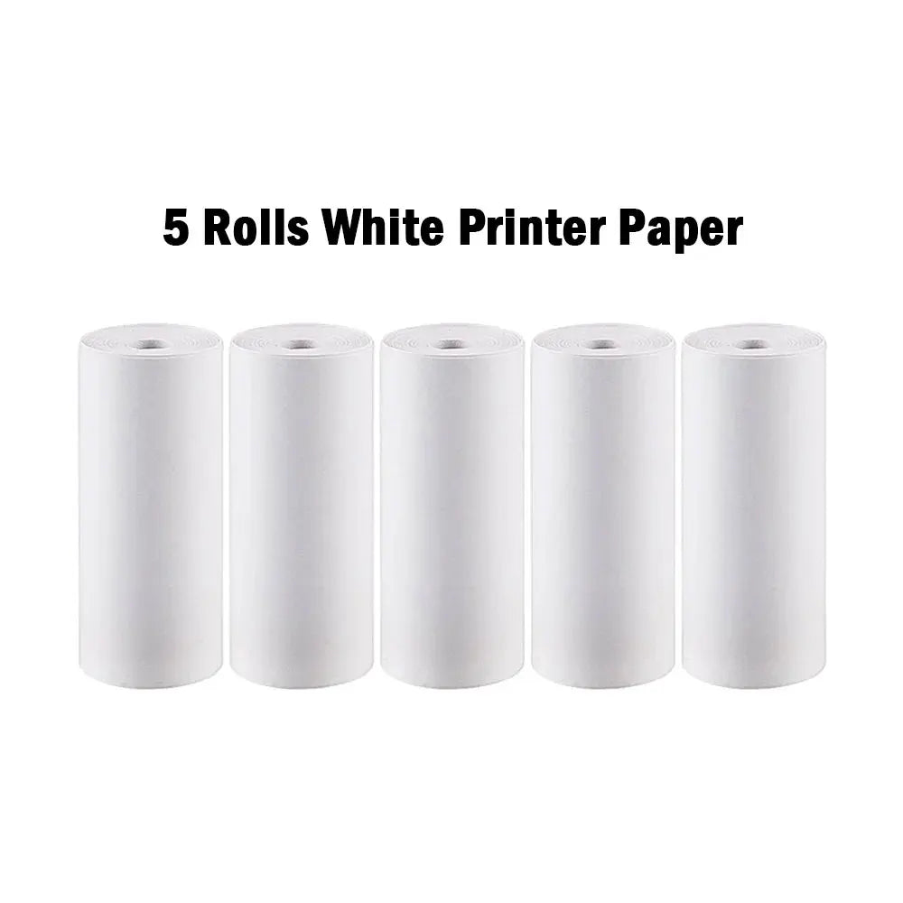 20PCS Mini Printer Paper Thermal Sticker Paper Self-adhesive Printer Paper Photo Printer Labels For Photos Notes 5.7 X 2.5cm