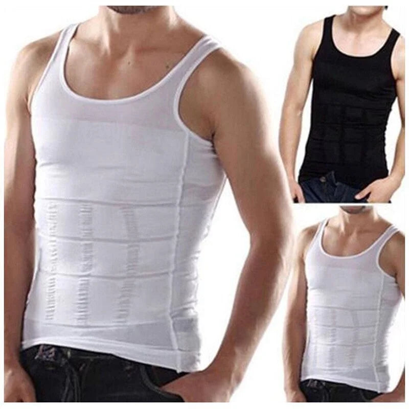 Mens Slimming Body Shaper Chest Compression Shirts Tummy Control Shapewear Abdomen Belly Trimmer Vest Gym Waist Trainer Corset
