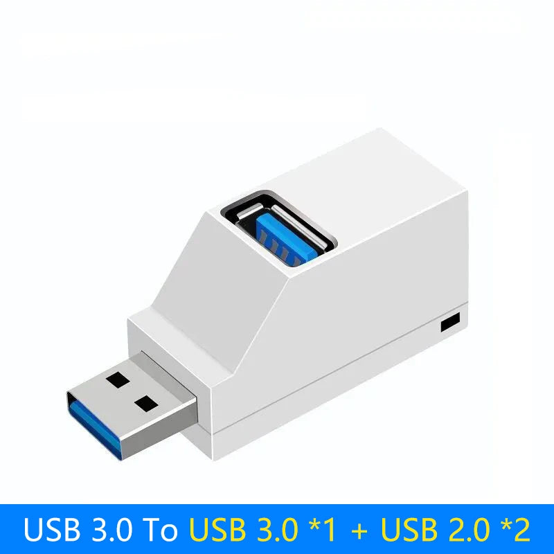 JUMPEAK Mini 3 Port USB Hub High Speed USB 3.0 Splitter Multi-port Plug and Play For PC Laptop Macbook Keyboard Mouse Hard Drive