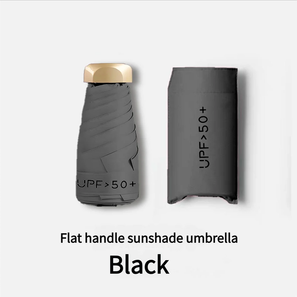 55% Off Mini Sun Umbrella Small Pocket Rain Umbrella Vinyl Folding UV Ultraviolet Protection Sun Shade Pocket Parasol Capsule
