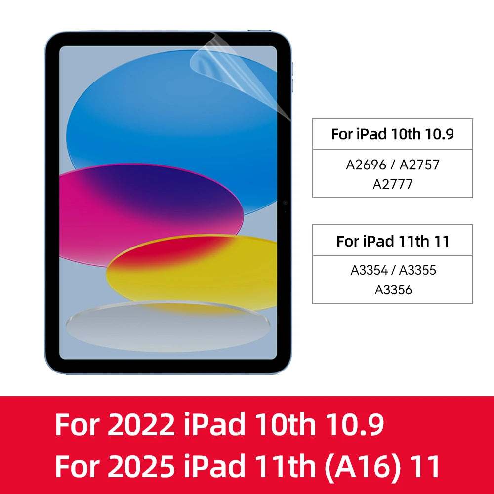 Paper Feel Screen Protector Film Matte PET Painting For iPad 7th 8th 9th 10.2 10th Generation Air 4 5 10.9 Pro 11 Air 3 Pro 10.5