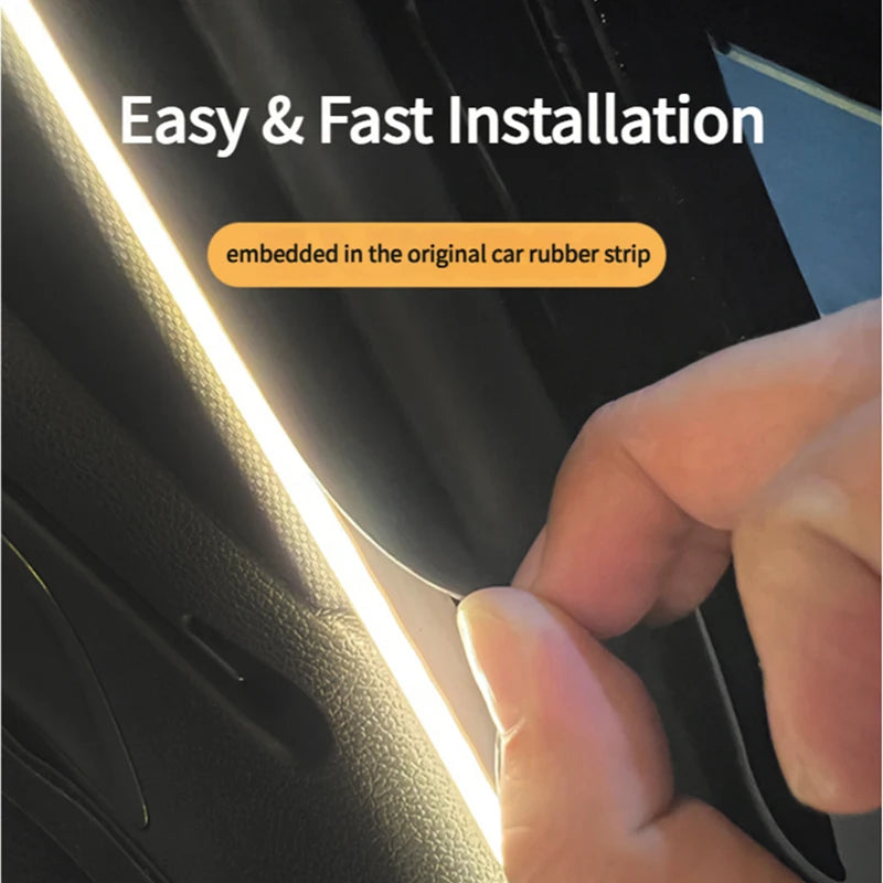 Car Trunk Ambient Light Strip for Suv Flexible PVC Automatic Led Light Strip Non-Destructive Installation Universal for 12V/24V