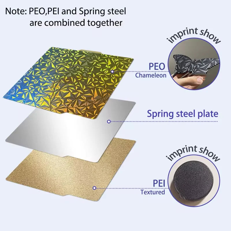 Bambu Lab Build Plate X1carbon PEI Plate smooth bamboo plate lab 257x257mm build plate A1 X1 For bambu lab P1S P1P smooth pei