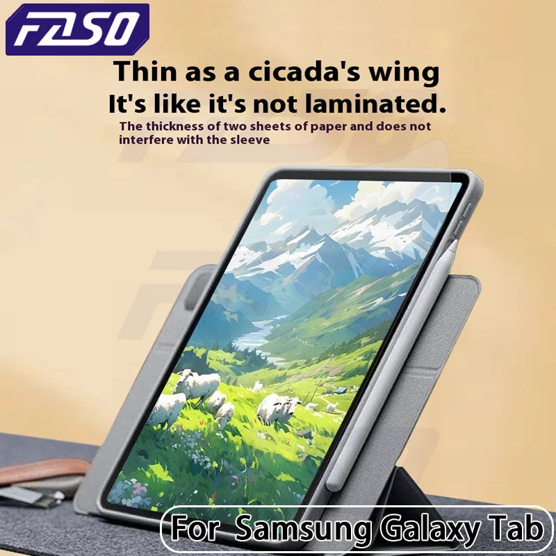 FASO 3Pcs Paper Feel Like Screen Protector for Samsung Galaxy Tab S7 S8 Plus Ultra Samsung tab S6 Lite s7 s9 fe A8 A9  No Glass