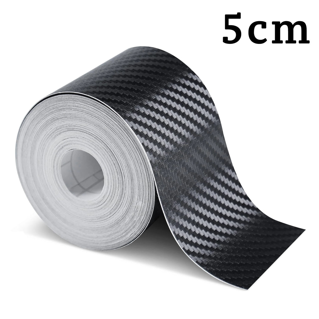 1-10m Nano Carbon Fiber Car 3D Tape Sticker Door Mirror Paste Protector Strip DIY Protection Protective Film Waterproof Adhesive
