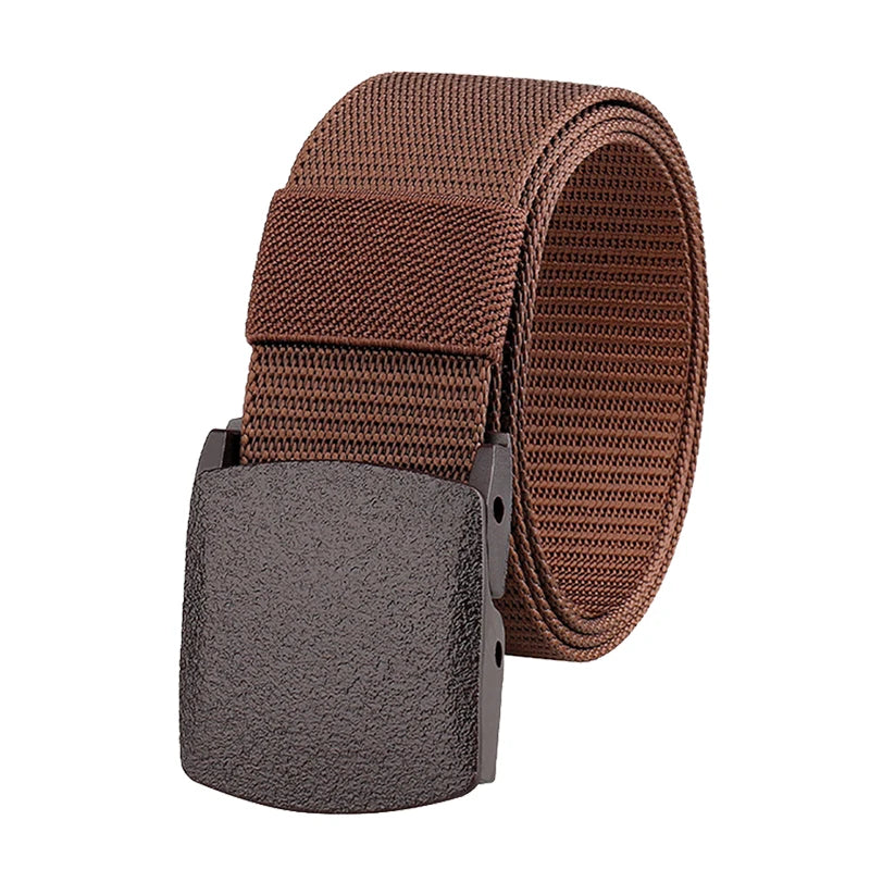 Automatic Buckle Nylon Belt Outdoor Hunting Multifunctional Tactical Canvas Belt High Quality Men Belt