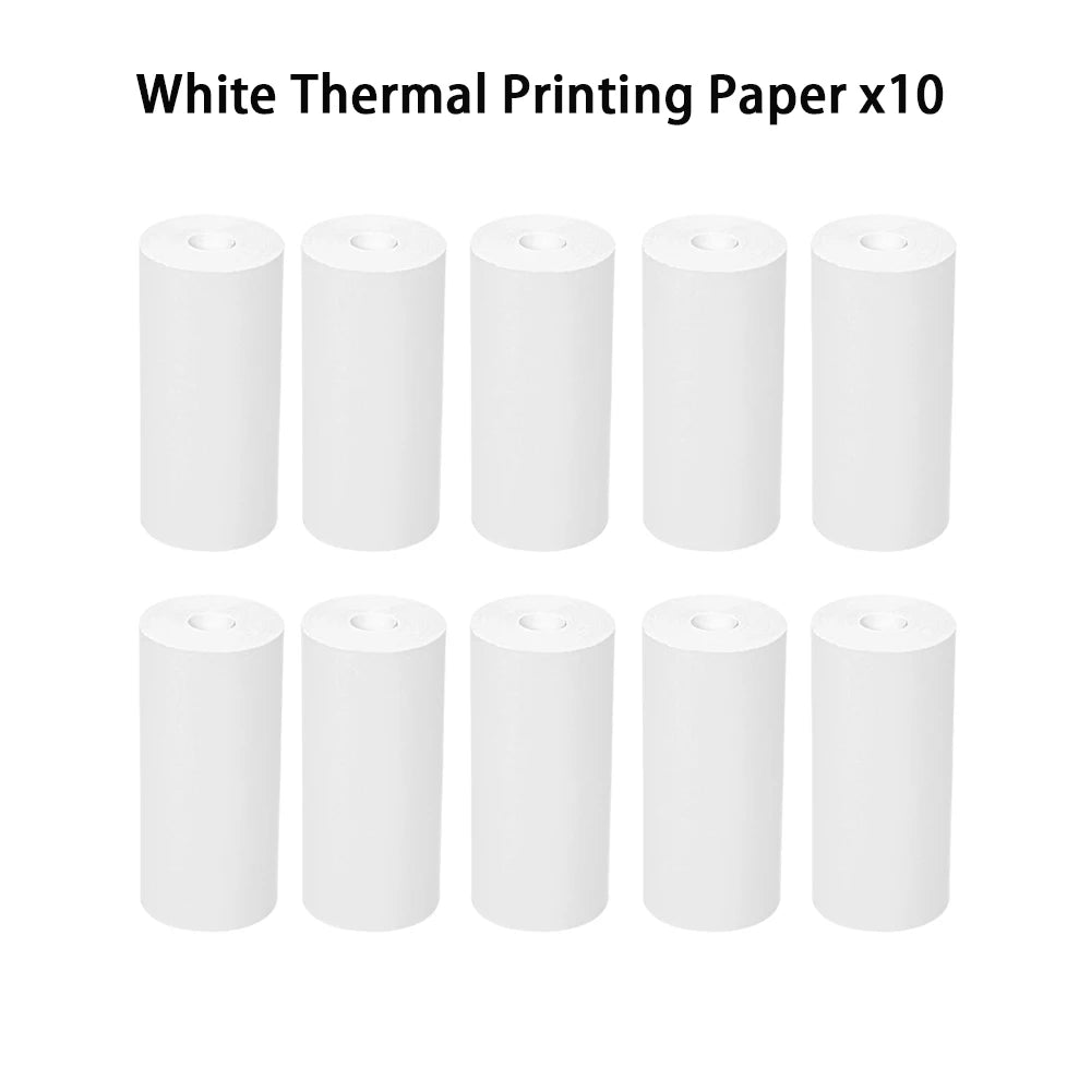 HD Mini Portable Printer Thermal Paper Universal 57mm Self-adhesive Paper Label Sticker For Phone Printing Picture Photo 2024