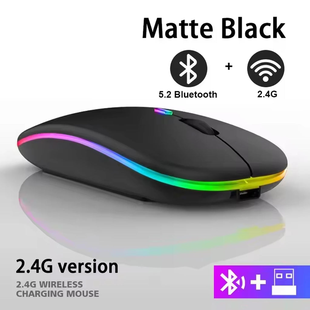 2025New Wireless Mouse Gaming Mouse Backlight USB Compatible RGB Rechargeable Mice Silent Backlit Ergonomic  Mouse for Laptop PC