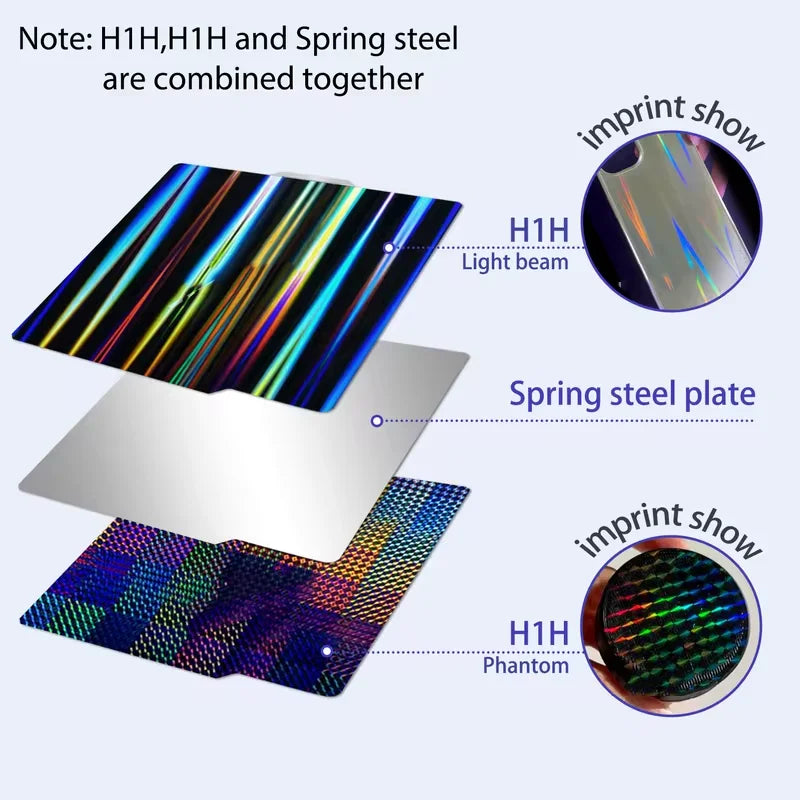 Bambu Lab Build Plate X1carbon PEI Plate smooth bamboo plate lab 257x257mm build plate A1 X1 For bambu lab P1S P1P smooth pei