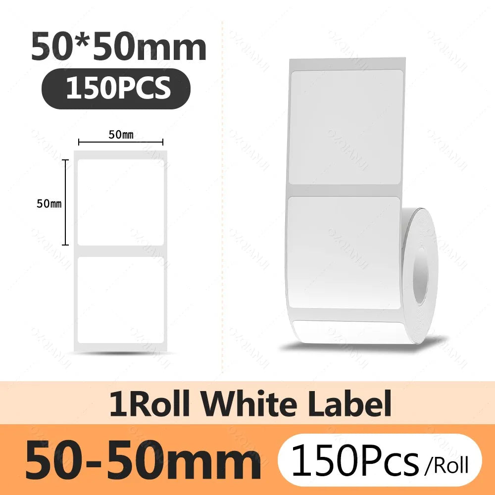 Original Niimbot B21/B1/B3S/B31 White Transparent Label Sticker Big Size Self-adhesive Waterproof Price Tag Thermal Paper