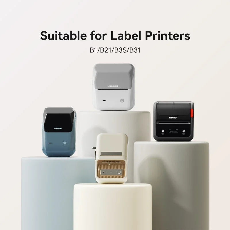 NIIMBOT B21/B1/B3S Full white series Thermal Label Sticker Paper Printable 20-50mm