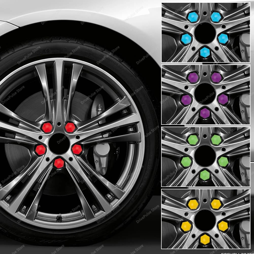 20PCS Universal Wheel Nut Covers 17/19/21mm - ust-proof wheel bolt caps for Car, SUV, Truck | Exterior Protection & Decoration