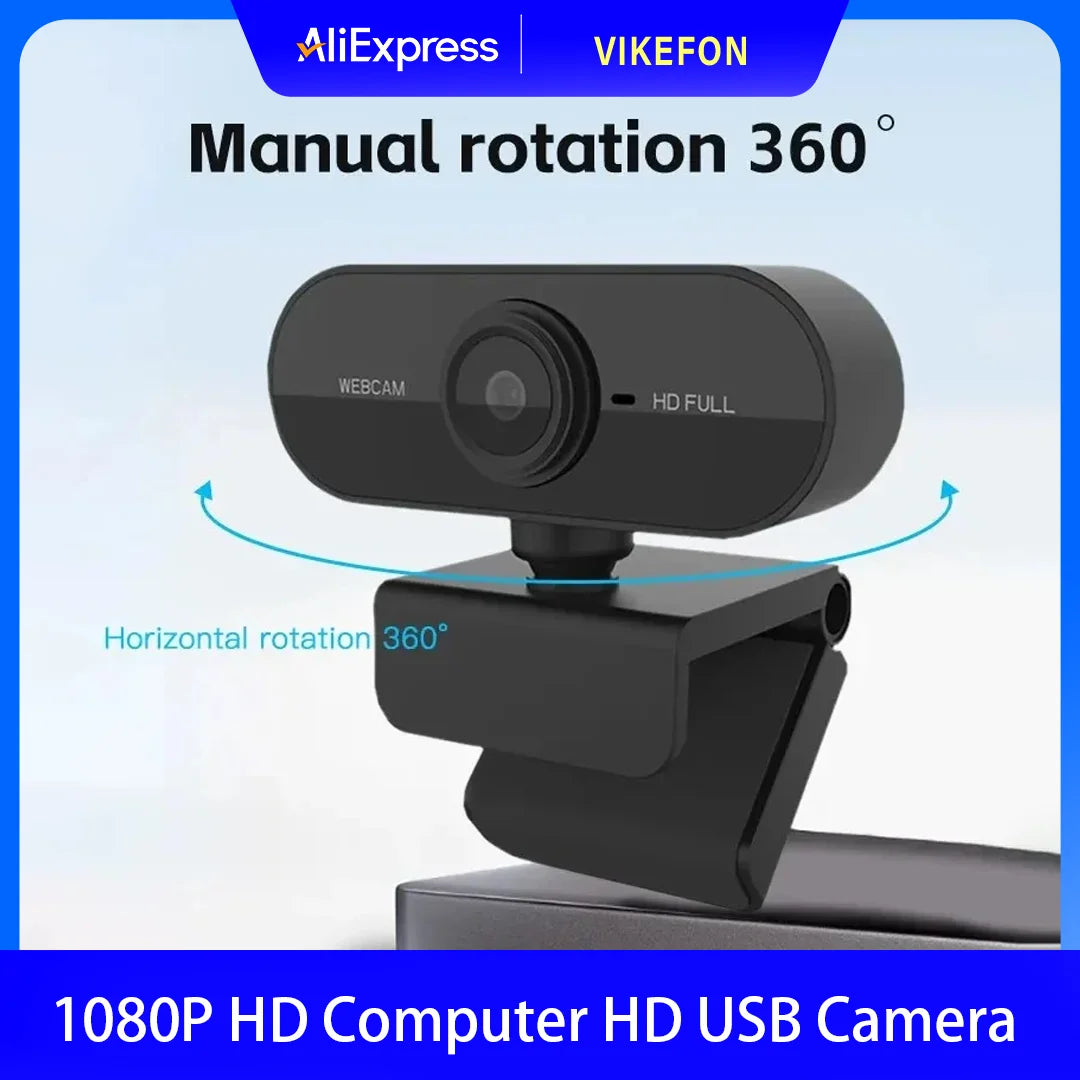 Camera 1080P HD Computer HD USB Camera Built In Microphone USB Network Camera Web Camera For Work With Microphone Tripod