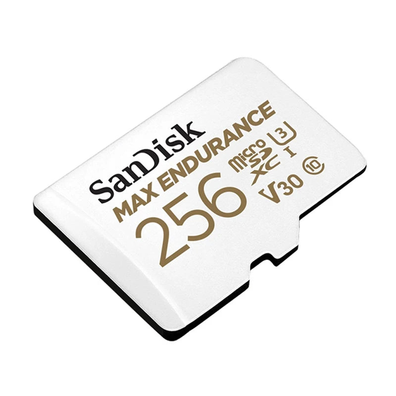SanDisk MAX ENDURANCE Micro SD Card 32GB 64GB 128GB 256GB High-speed Reading and Writing Video Surveillance U3 V30 4K for Drones