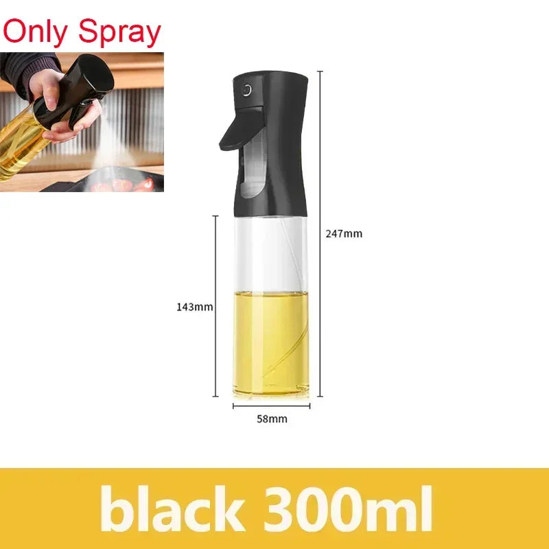 Olive Oil Mister Spray Bottle for Cooking - Cooking Oil Spray Bottle  Air Fryer Accessories - Refillable Glass Dispenser