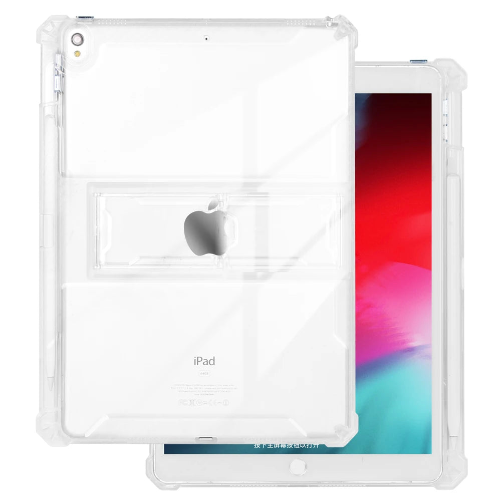 For iPad Case 2022 Pro 11 10th Generation 10.9 Air 5 4 10.2 7/9th 2021 Mini 6 10.5 2018 9.7 5th 6th 12 9 Transparent Cover Funda