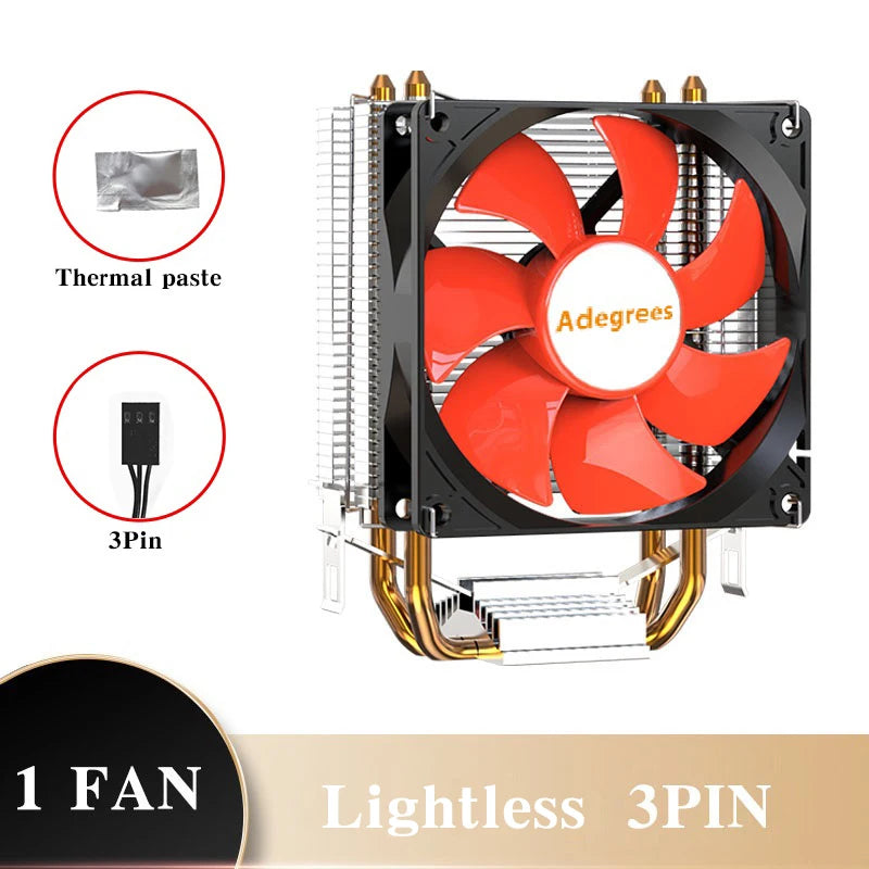 CPU Air Cooler X79 X99 3Pin/4Pin PWM Processor Cooling Fan For Intel LGA 1366 1151 1155 1200 1700 2011 AMD AM3 AM4 AM5