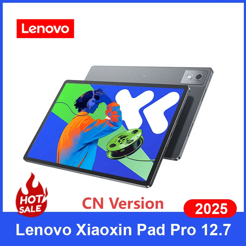 Original CN Version Lenovo Xiaoxin Pad Pro 12.7 2025 Pads MTK Dimensity 8300 144Hz 128GB 256GB 10200mAh 45W Charging GPS Tablet