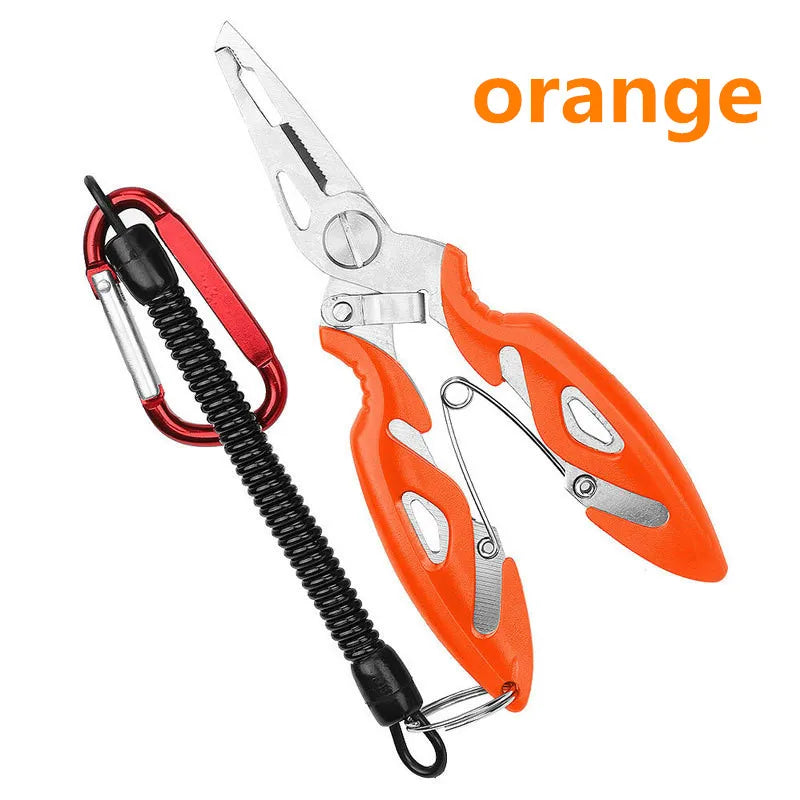 Fishing pliers, fishing line cutter, scissors, mini fishing hook remover, multifunctional tool, outdoor bass fishing line