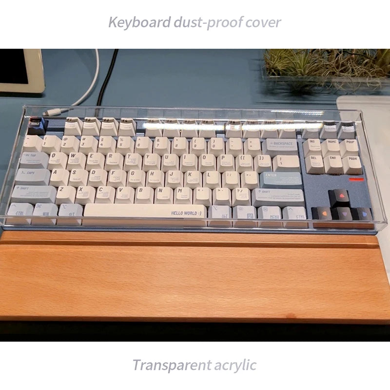 Acrylic Keyboard Clear Protector Case Mechanical Keyboard Dust Cover For 60/61/64 96 98104/108 Key Mouse Cover Keyboard Cover