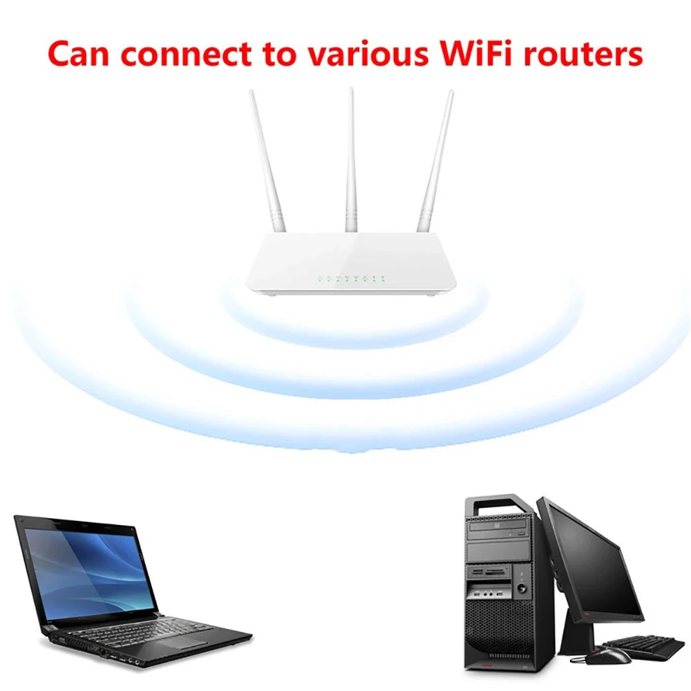 150Mbps Mini USB WiFi Adapter 2.4GHz with Antenna USB Wireless Network Card 802.11n/g/b Ethernet USB dongle LAN PC WiFi Receiver