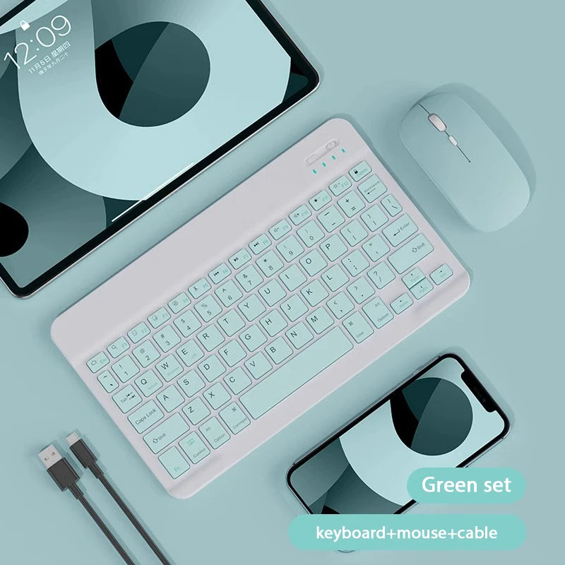 10 inch Magnetic Tablet Keyboard for iPad 2024 10.9 11 10.2 Bluetooth Rechargeable Keyboards for Xiaomi 6 Huawei Matepad 11.5