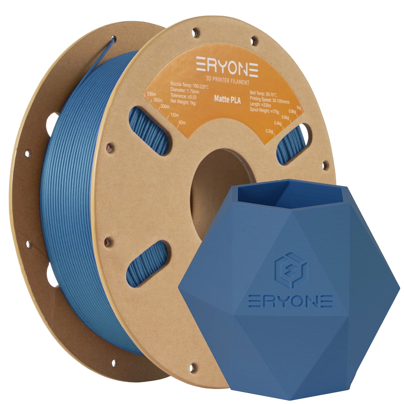 ERYONE Matte PLA Filament 1KG 1.75mm High Quality Spool Matte Filament For 3D Printer New Arrival  Fast Shipping