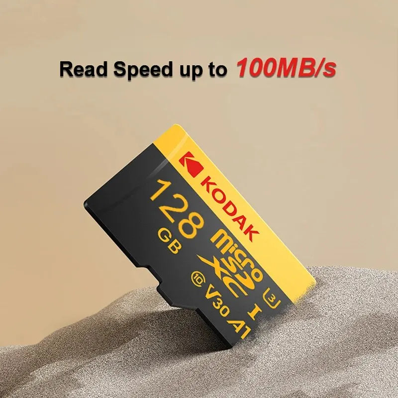 KODAK Mobile Memory Card 256GB Recorder Storage High Speed 128GB monitoring SD Card 64GB 32GB TF Gaming Microsd Class10 U3 V30