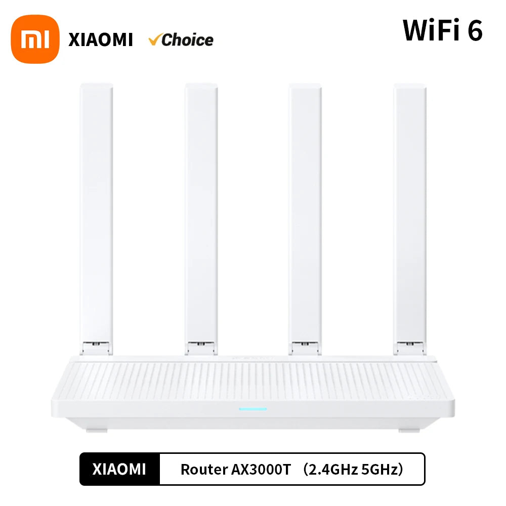 2024 NEW Original Xiaomi AX3000T Router 5GHz 160MHz Broadband 1.3GHz Processor High Speed NFC Connection For Home Office Games