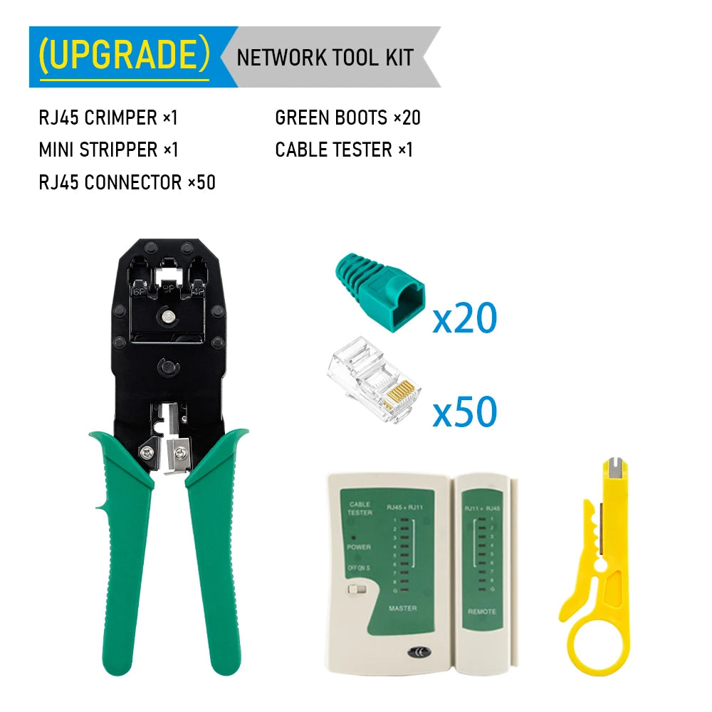 RJ45 Crimper RJ11 RJ45 Crimping Tool Ethernet Network LAN Cable Crimper Cutter Stripper Plier for 6P 8P RJ11 RJ12 RJ45