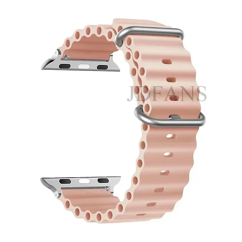 Straps for Apple Watch Band 44mm 40mm 45mm 49mm 41mm 42mm 38mm 46mm ocean bracelet correa iWatch series 7 6 3 se 8 Ultra 2 9 10