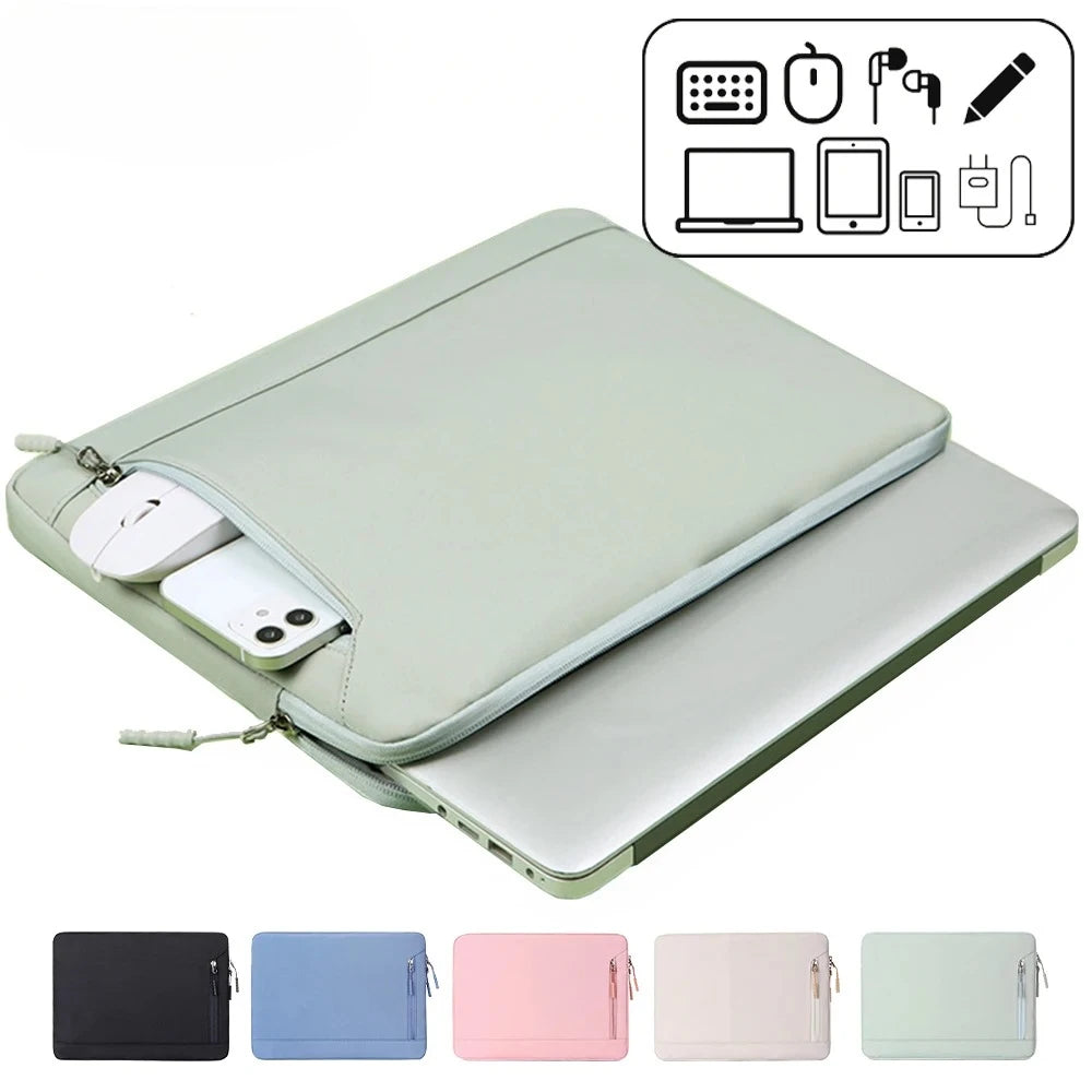 CASEPOKE Laptop Sleeve Case 13.3 14.6 15.6 Inch Notebook Bag Tablet Waterproof Case For MacBook Air Pro Lenovo Hp Dell Men Women