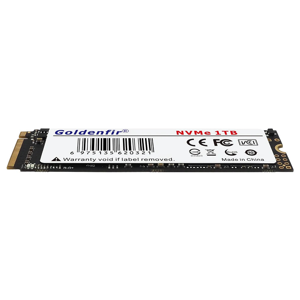 M2 SSD NVMe 256GB Goldenfir M.2 PCIe 128GB 120GB 512GB 1T Solid State Disk 2280 Internal Hard Drive for Laptop Desktop TLC/QLC
