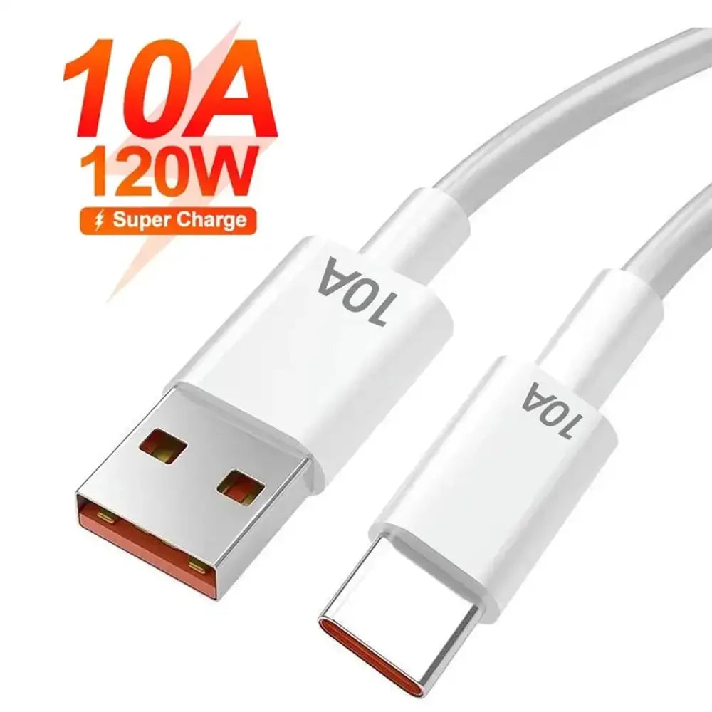 10A Mobile Data Cable 120W Super Fast Charging Type-C Durable Wire Data Cable Suitable For Huawei Mobile Phones