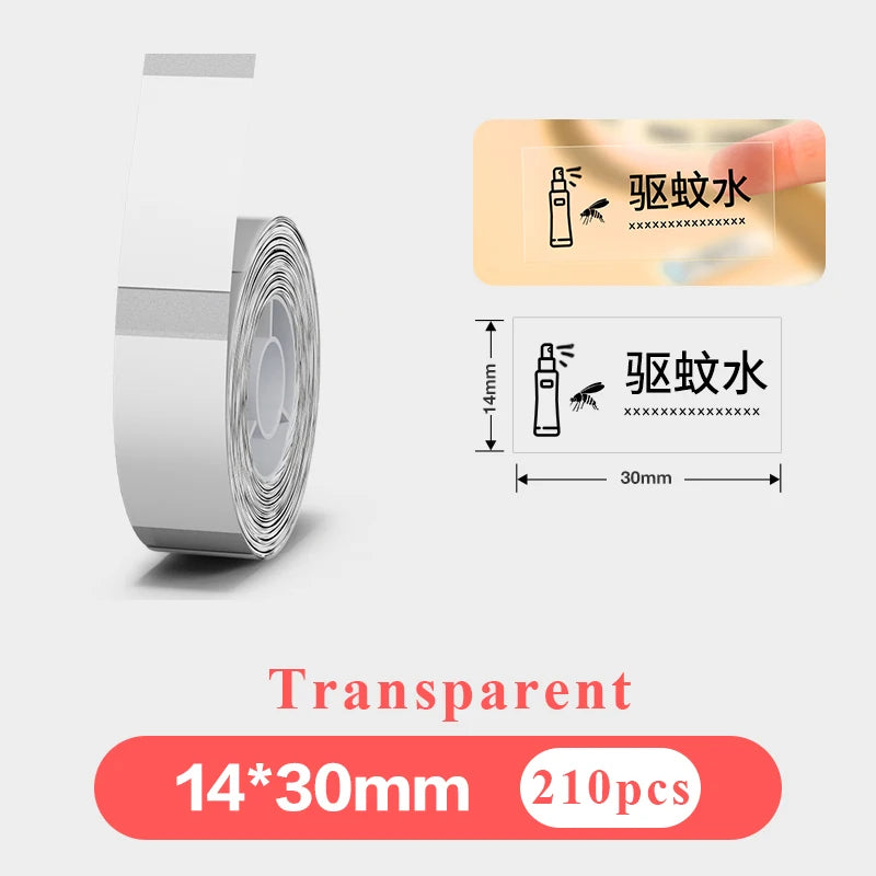 1Roll P12 P15 Thermal Label Sticker 12mm*40mm tape Compatible Phomemo D30 Q30 Marklife P11 P50 L12 DELI Q2 Labeller