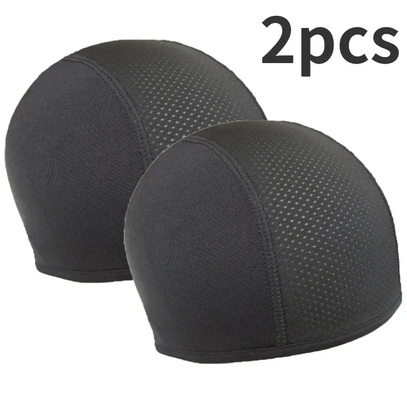 1/2pcs Motorcycle Helmet Inner Cap Hat Quick Dry Breathable Hat Racing Cap Under Helmet Beanie Cap Motocross Motor Helmet Hat