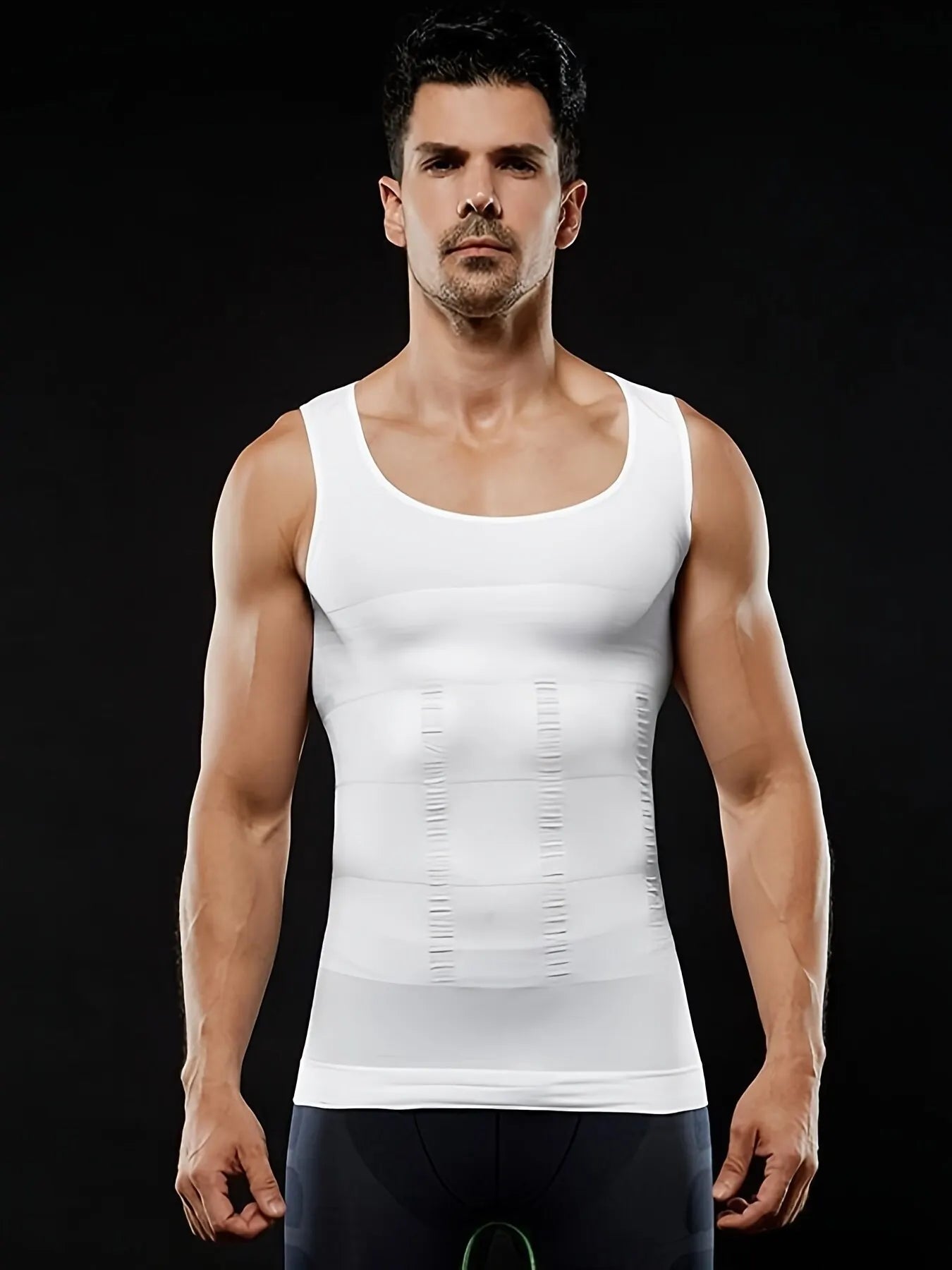 Mens Compression Sleeveless Jersey Fitness Clothes Training Shirts Gym Tank Tops Running Sports Skinny Vest Tight T-Shirt