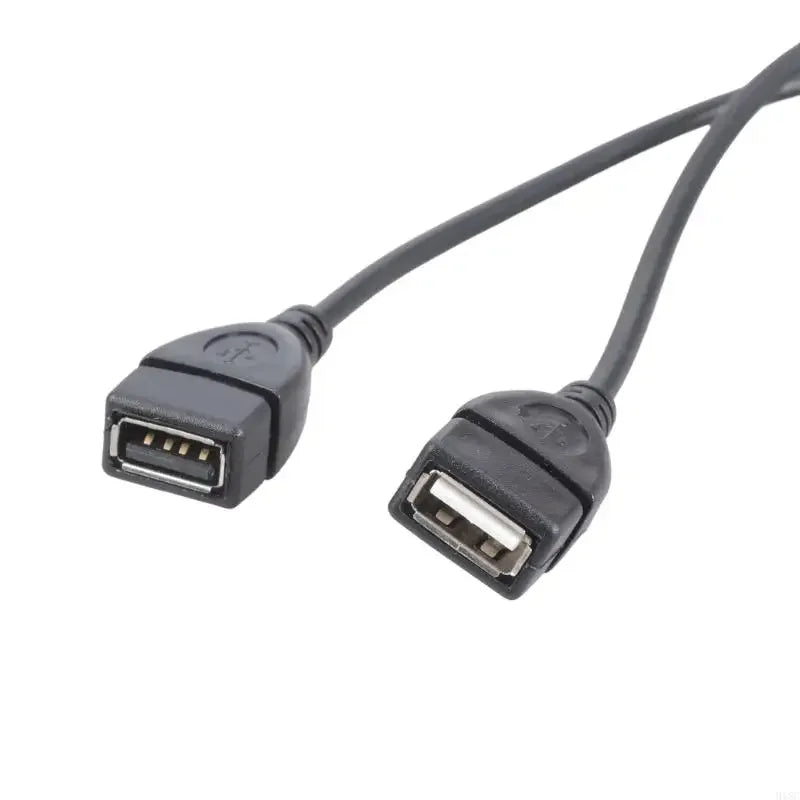 High Quality USB 2.0 Cable USB Double Splitter Adapter Cable One To Two Female To USB 2 Male Power Extension Cable