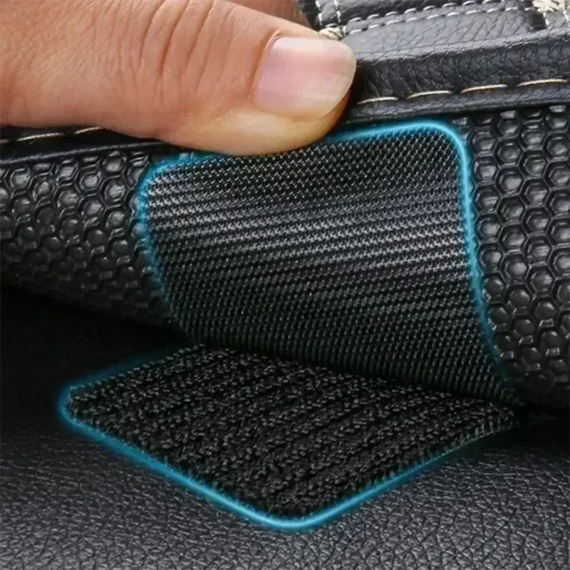 Black Adhesive Tape Household Use Touches Fastener Pad Fixed Patch Double Sided Mat Grip Strap Self-adhesive DIY Apparel