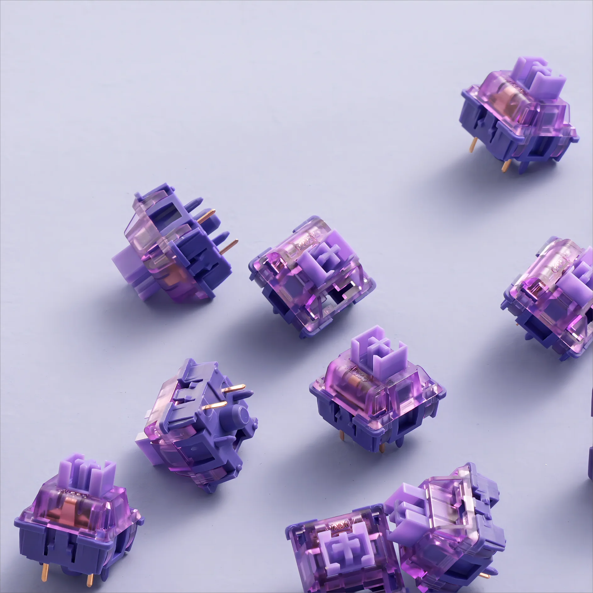 Akko V3 Pro Lavender Purple Switches 5 Pin 40gf Tactile Switch With Stable Dustproof Stem For Mx Mechanical Keyboard (45 pcs)
