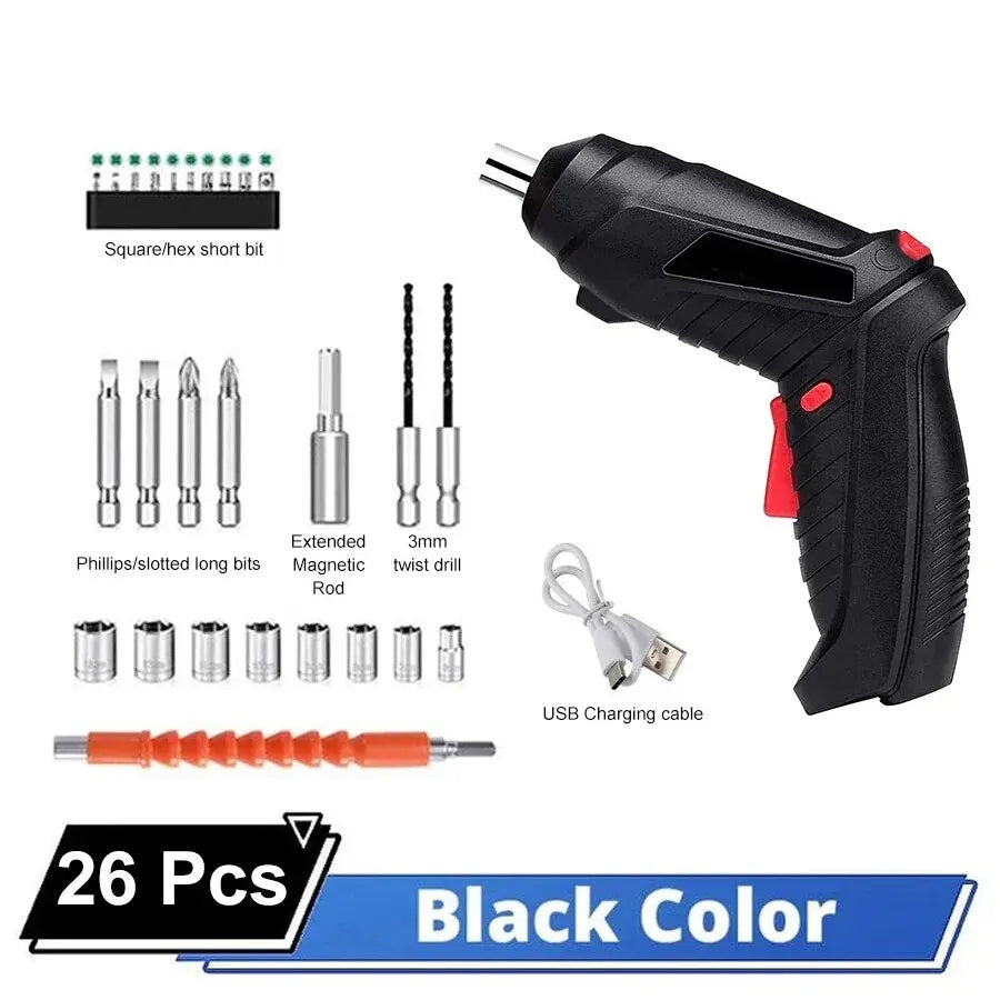 3.6v Power Tools Set Household Maintenance Repair 1800mAh Lithium Battery Mini Household Electric Drill Cordless Screwdriver