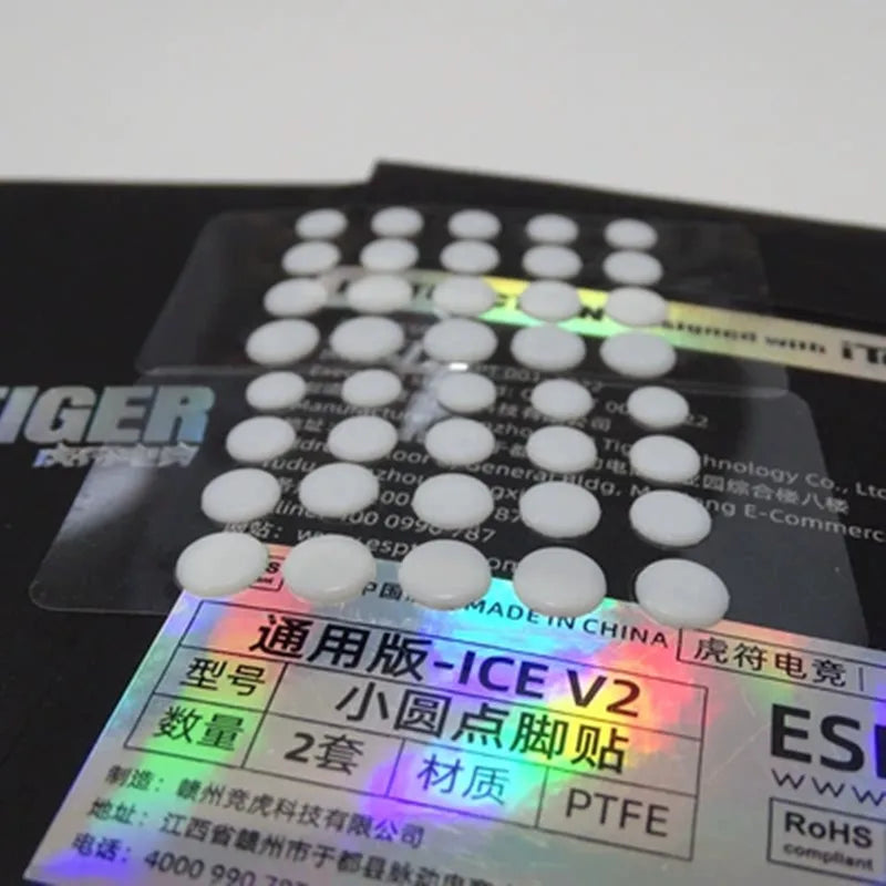 New 40PCS Esptiger Tiger ICE V2 Foot Sticker Pink DIY Small Dots Foot  Pad Arc Edge Esptiger 5.5MM 6MM 6.5MM 7MM 8MM