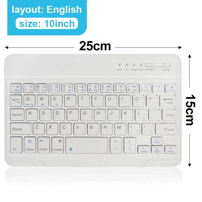 Bluetooth Keyboard for iPad 10th Generation iPad Pro 13 12 11 10 9 8 7 Inch iPad Air 13 11th iPad Mini Samsung Xiaomi Tablets