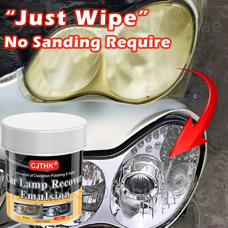 Car Headlight Restoration Polishing Kits Headlamp Scratch Remover Repair Cleaning Paste Remove Oxidation Headlight Polish Liquid