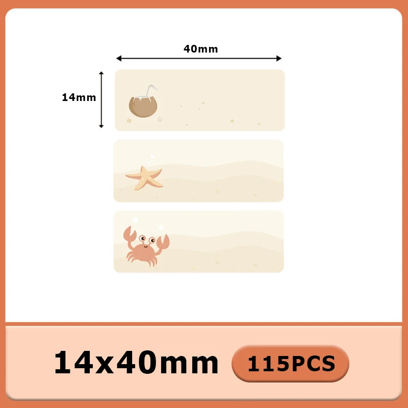1Roll P12 P15 Thermal Label Sticker 12mm*40mm tape Compatible Phomemo D30 Q30 Marklife P11 P50 L12 DELI Q2 Labeller