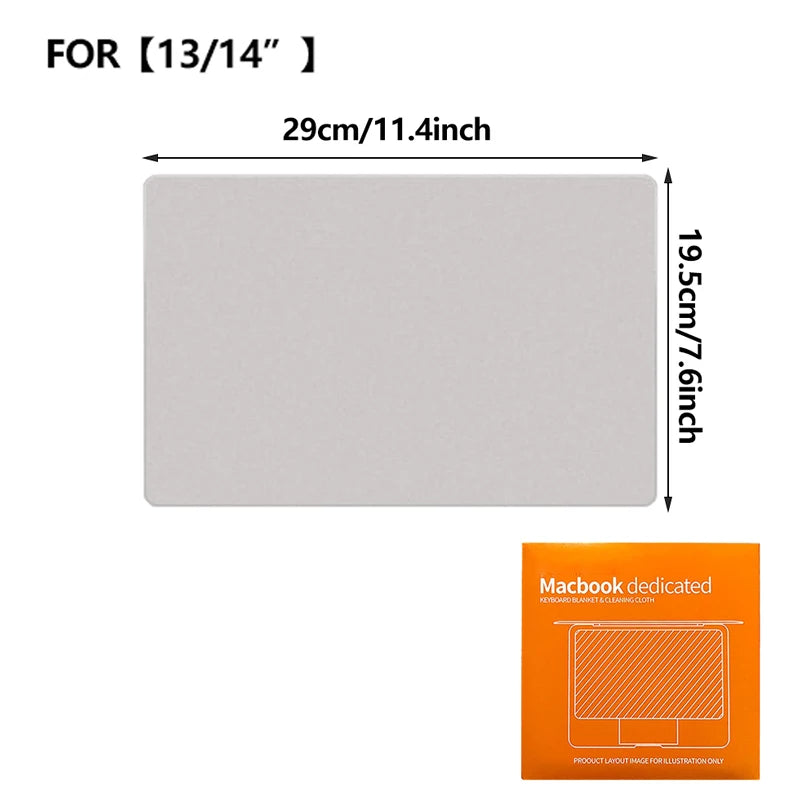Microfiber Cleaning Cloth for Macbook Pro 13 15 16 Inch Keyboard Cleaners Dustproof Blanket Cover Laptop Screen Protectors