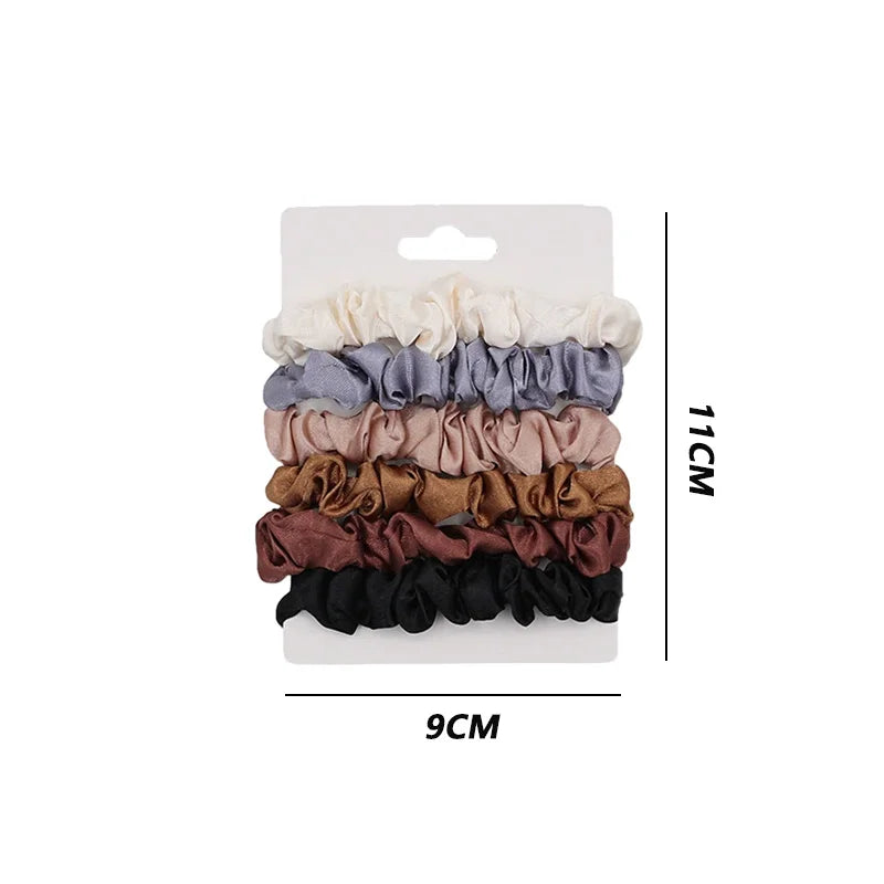 Advanced and Elegant, Minimalist Simulation Silk Hair Loop, Versatile, High-end Tie Hair Rope, High Ponytail Leather Band.