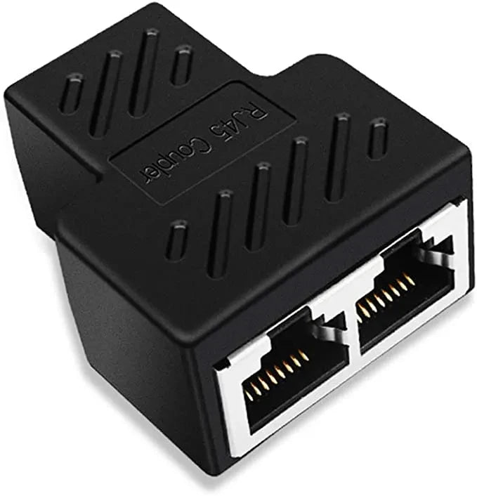 8P8C adapter connector network RJ45 distributor Ethernet 1-on-2 expander plug(Suggest using two together)